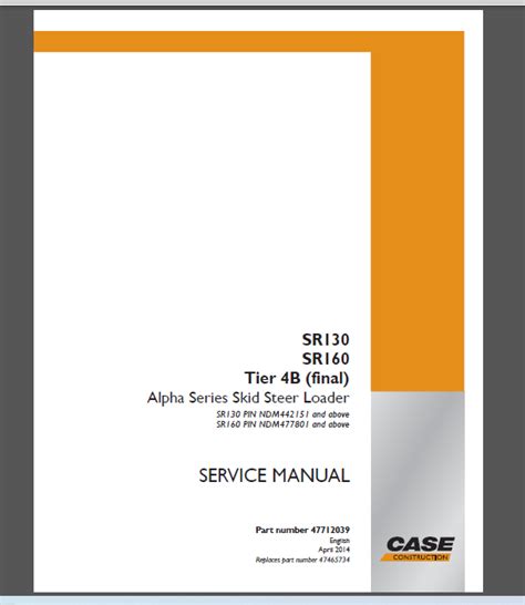 case sr160 service manual